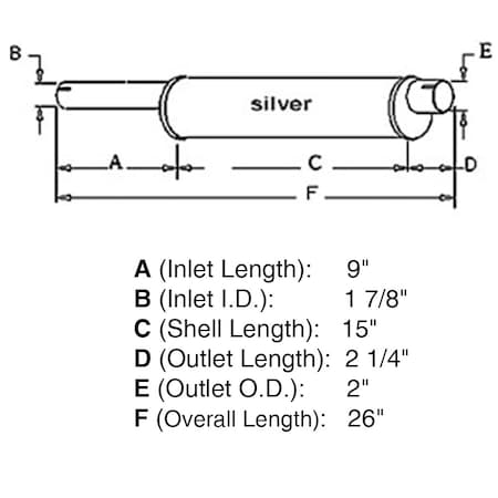 Aftermarket Muffler MUK40-0070